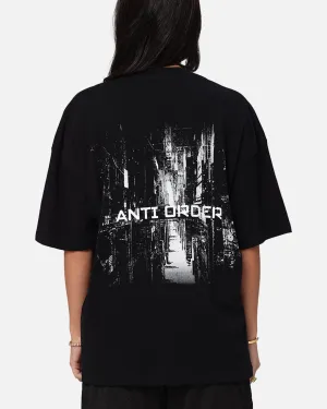 casual top The Anti Order Neo Deop Drop Shoulder T-Shirt Black