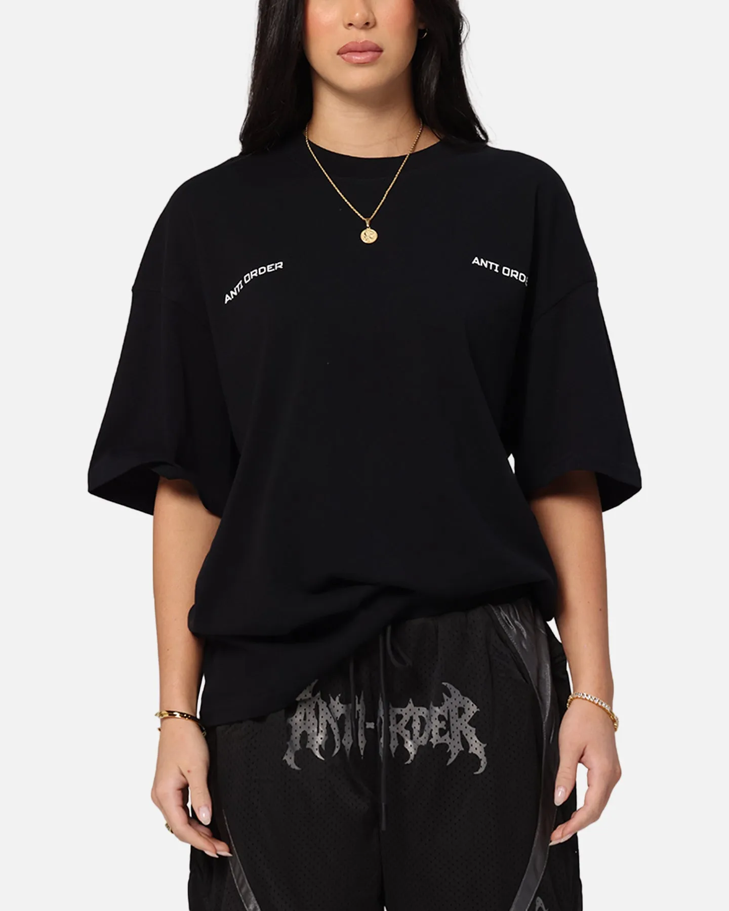 The Anti Order Neo Deop Drop Shoulder T-Shirt Black Simple Yet Elegant Drop Shoulder Cut