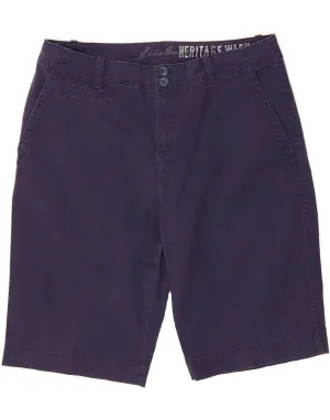 dress shorts Perfect Comfort EDDIE BAUER Womens Heritage Chino Shorts US 12 Large W34  Navy Blue Cotton