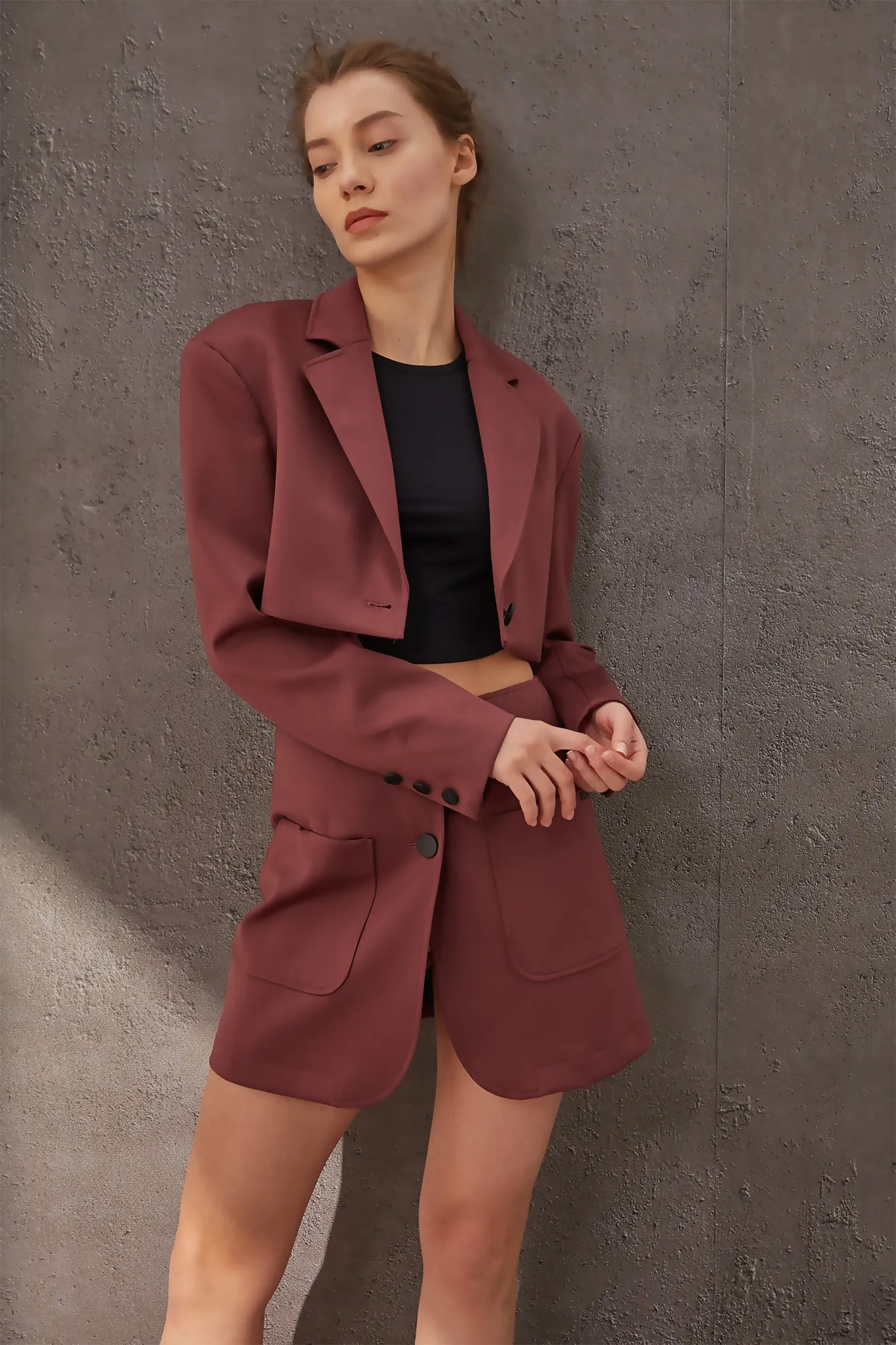 A New Route Cropped Suit Nightwear
