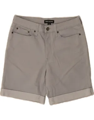 DKNY Womens Casual Shorts US 8 Medium W30  Grey Cotton WideLegOpening