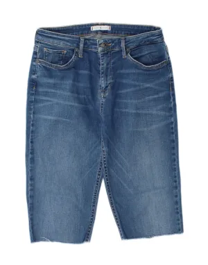 TOMMY HILFIGER Womens Denim Bermuda Shorts W30 Medium  Blue Cotton Basic Feel