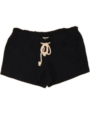 ROXY Womens Hot Pants Small W27  Black Linen Active Comfort