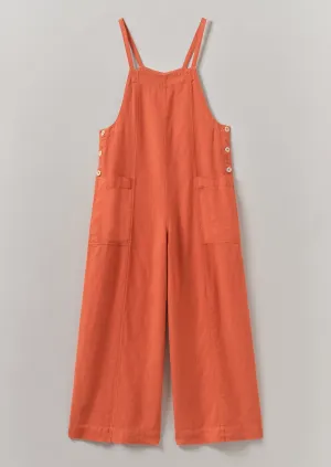 Garment Dyed Linen Pocket Jumpsuit | Red Chilli Core Ease Printed design