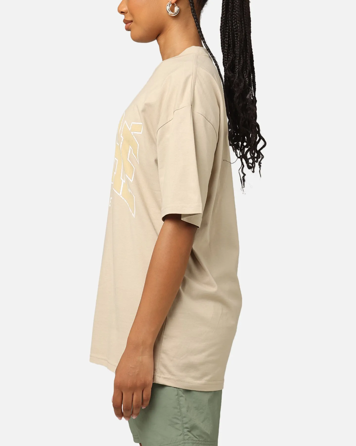 Carre Institute T-Shirt Stone Raw Edge Hem