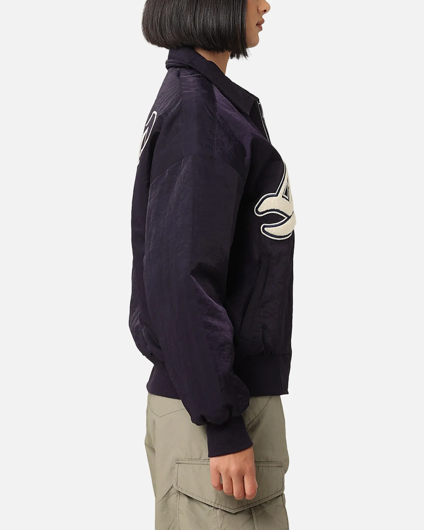 Winter Shield Reinforced Seams Loiter Pitch Varsity Jacket Navy