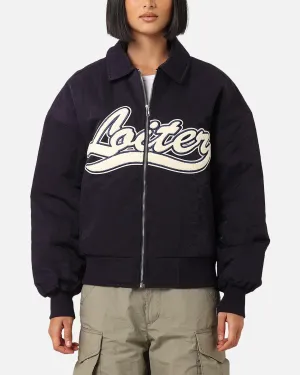 Youth Rain Blocker Loiter Pitch Varsity Jacket Navy