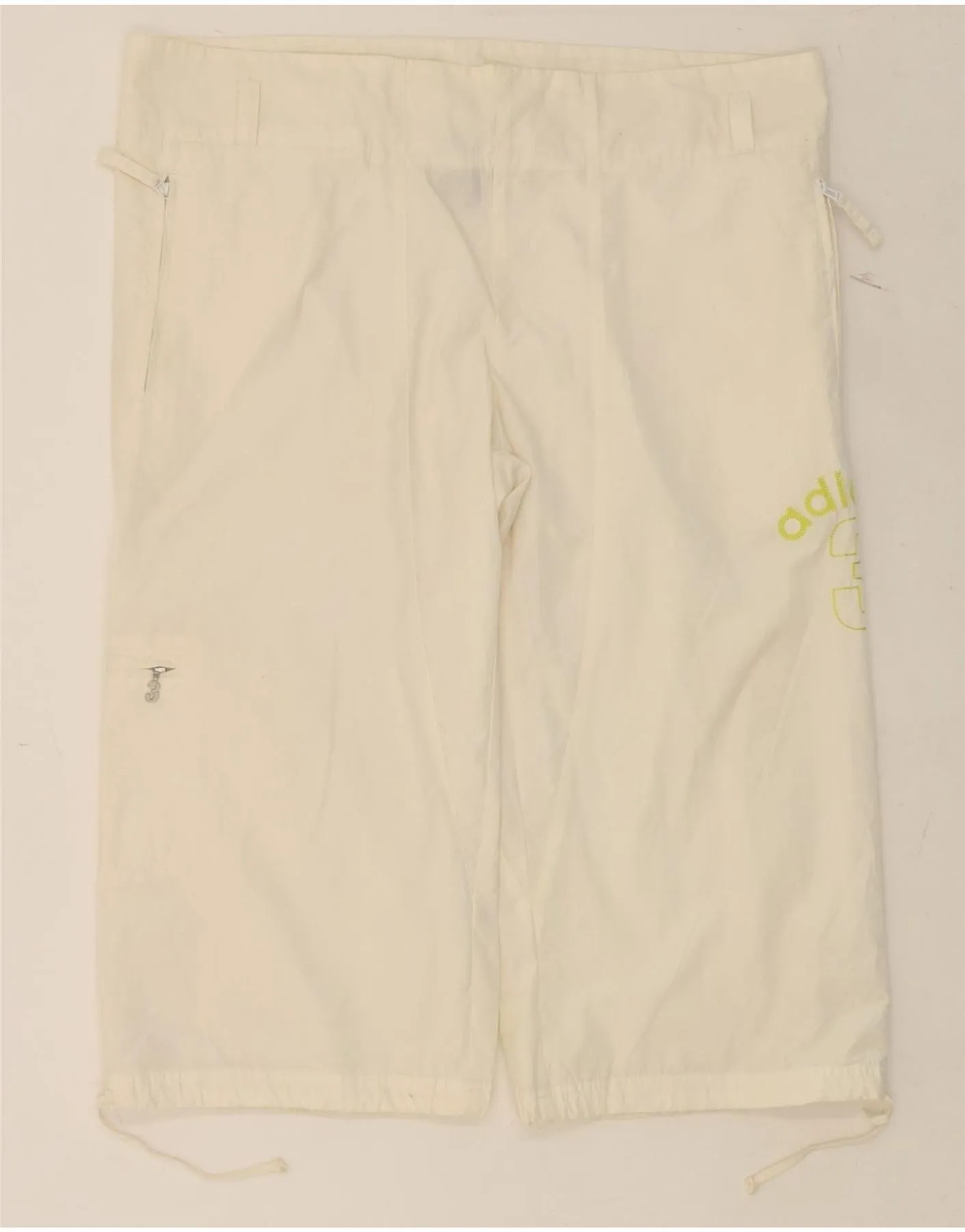 ADIDAS Womens Cargo Bermuda Shorts UK 14 Large W38  Off White Polyester Sport Layer affordable choice
