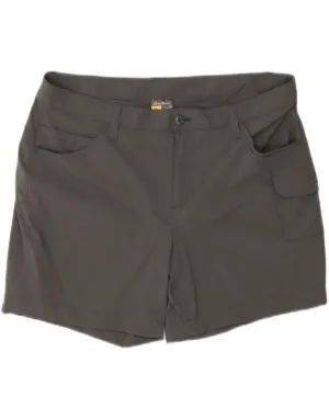 Moisture Controlled Lining EDDIE BAUER Womens Cargo Shorts US 14 XL W36  Grey Nylon