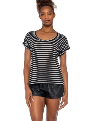 Open Neck Baby Dolman Roll Cuff Soft Texture