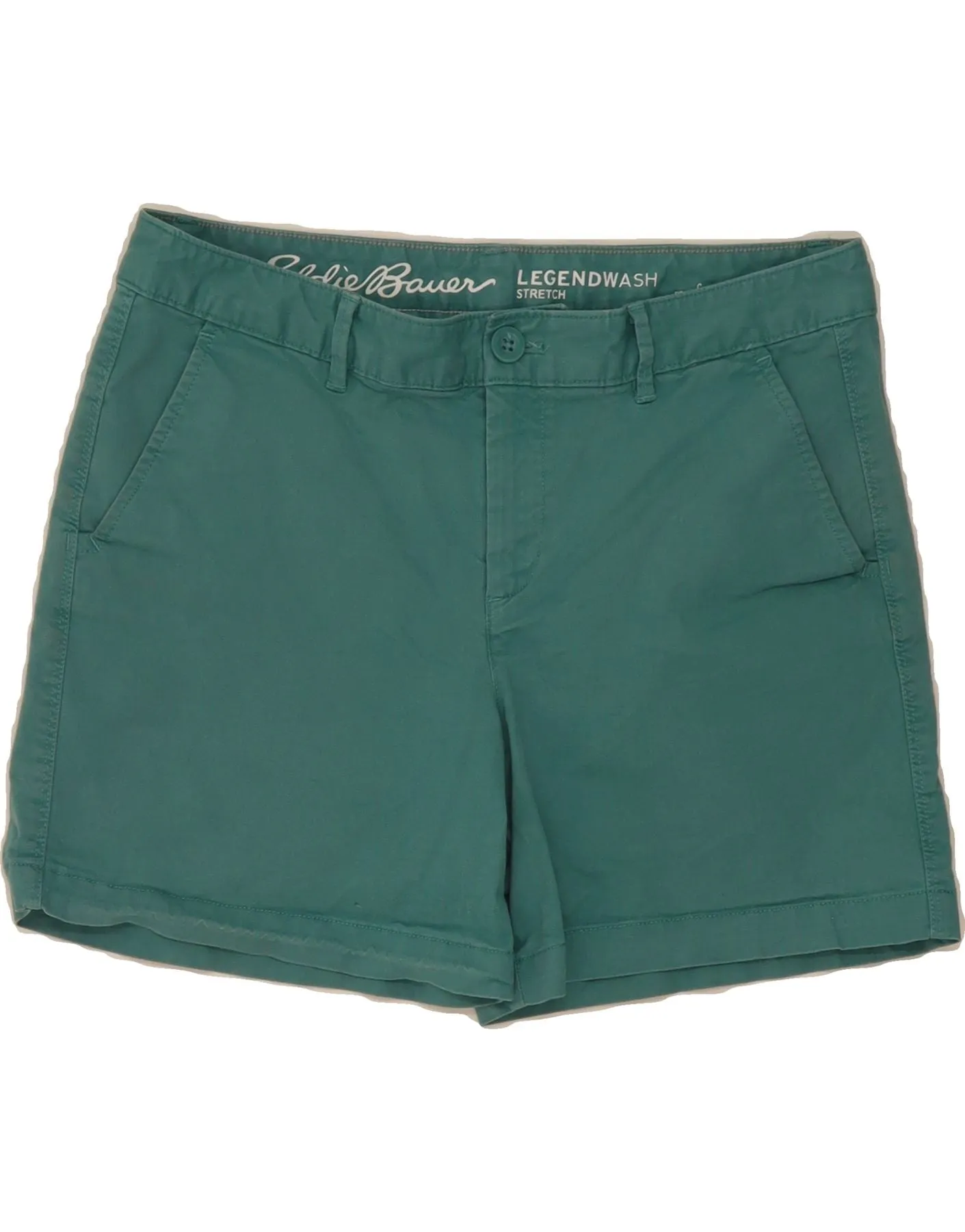 Active Design martial arts gear EDDIE BAUER Womens Chino Shorts US 8 Medium W34 Green Cotton