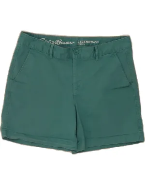 Active Design martial arts gear EDDIE BAUER Womens Chino Shorts US 8 Medium W34 Green Cotton
