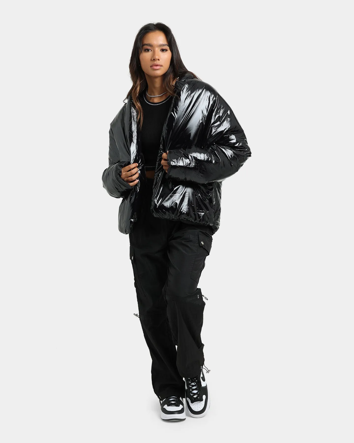 Club Paradise  Paxton Puffer Jacket Black Water Repellent Finish