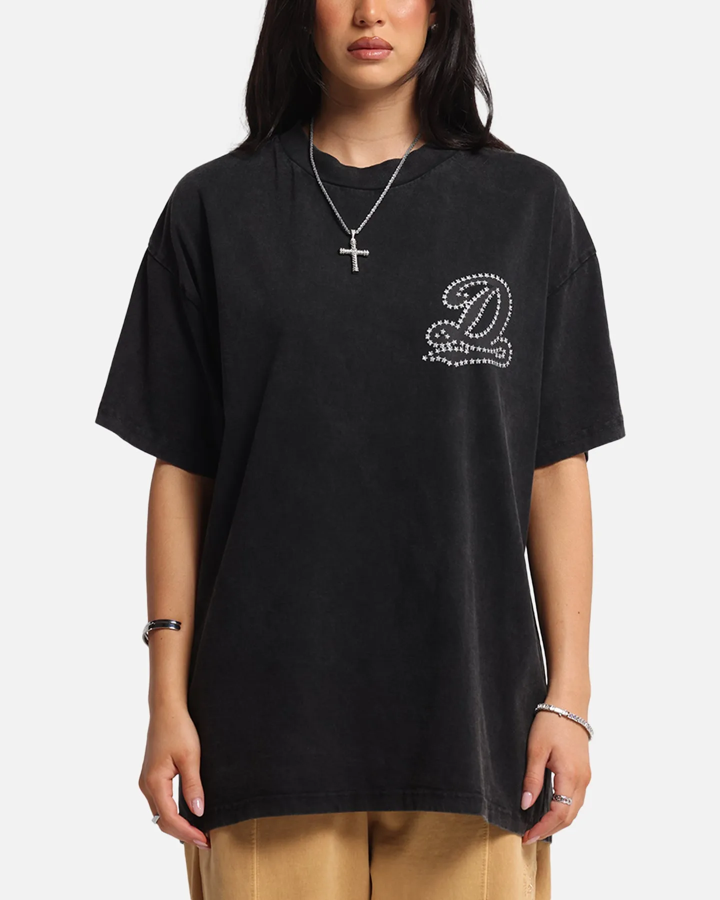 insulated Cozy Design Dreamville Stars T-Shirt Black