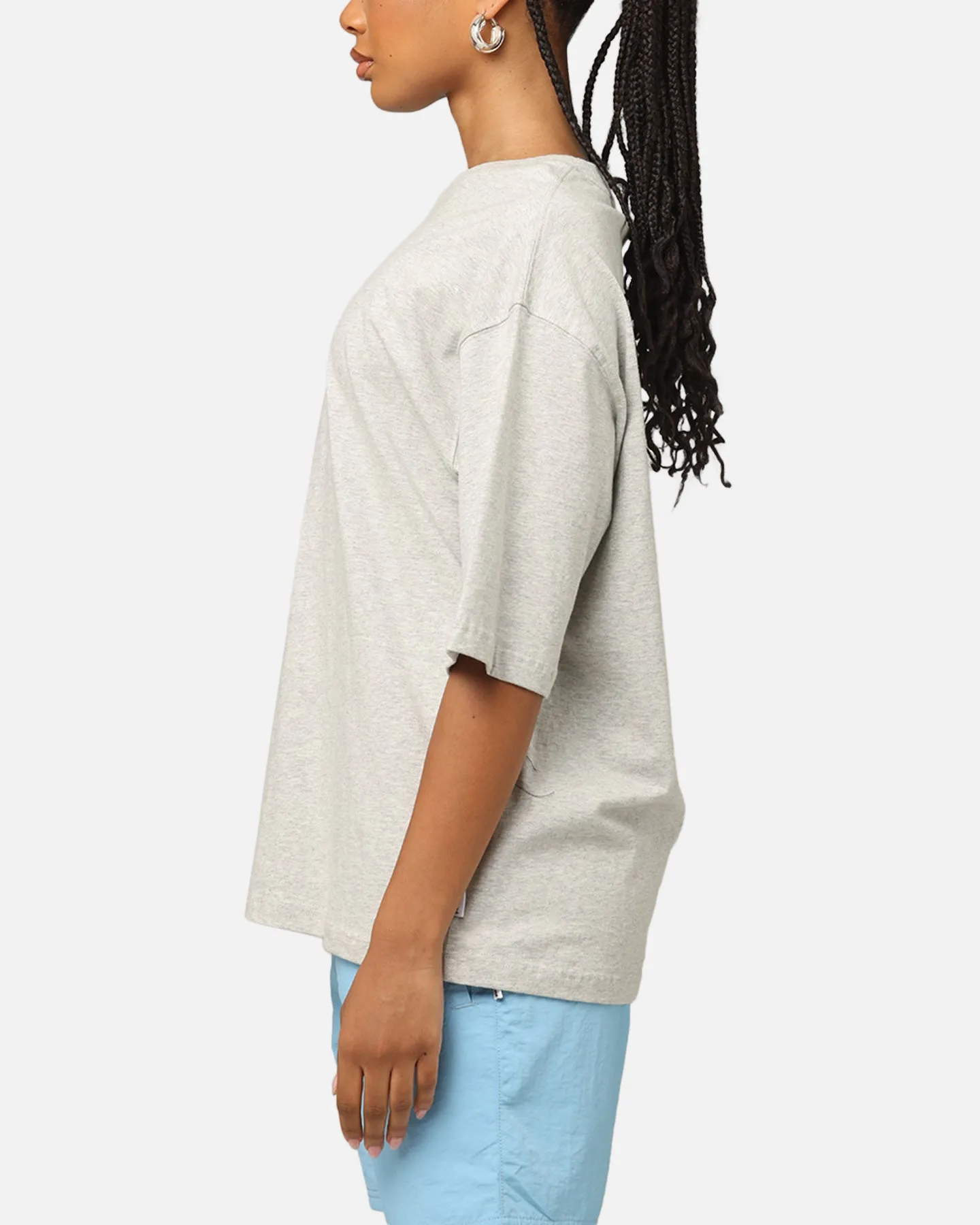 Carre Blanc Boxy T-Shirt Grey Marle Chilly Comfort simple design