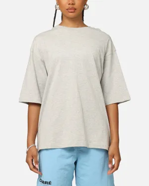 Carre Blanc Boxy T-Shirt Grey Marle Buttery Soft Fabric PreShrunkCotton