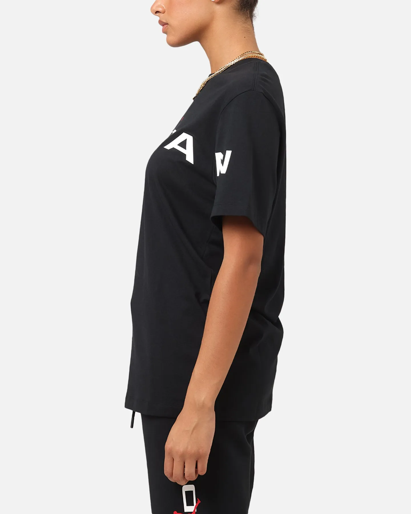 Jordan Air Stretch Crewneck T-Shirt Black/White Eco Friendly Production