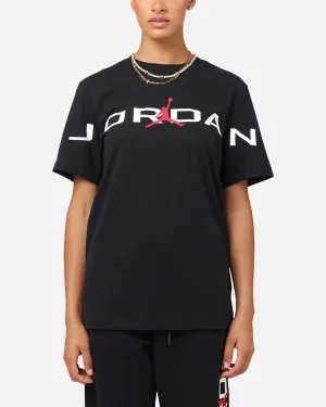 Jordan Air Stretch Crewneck T-Shirt Black/White Easy Layering