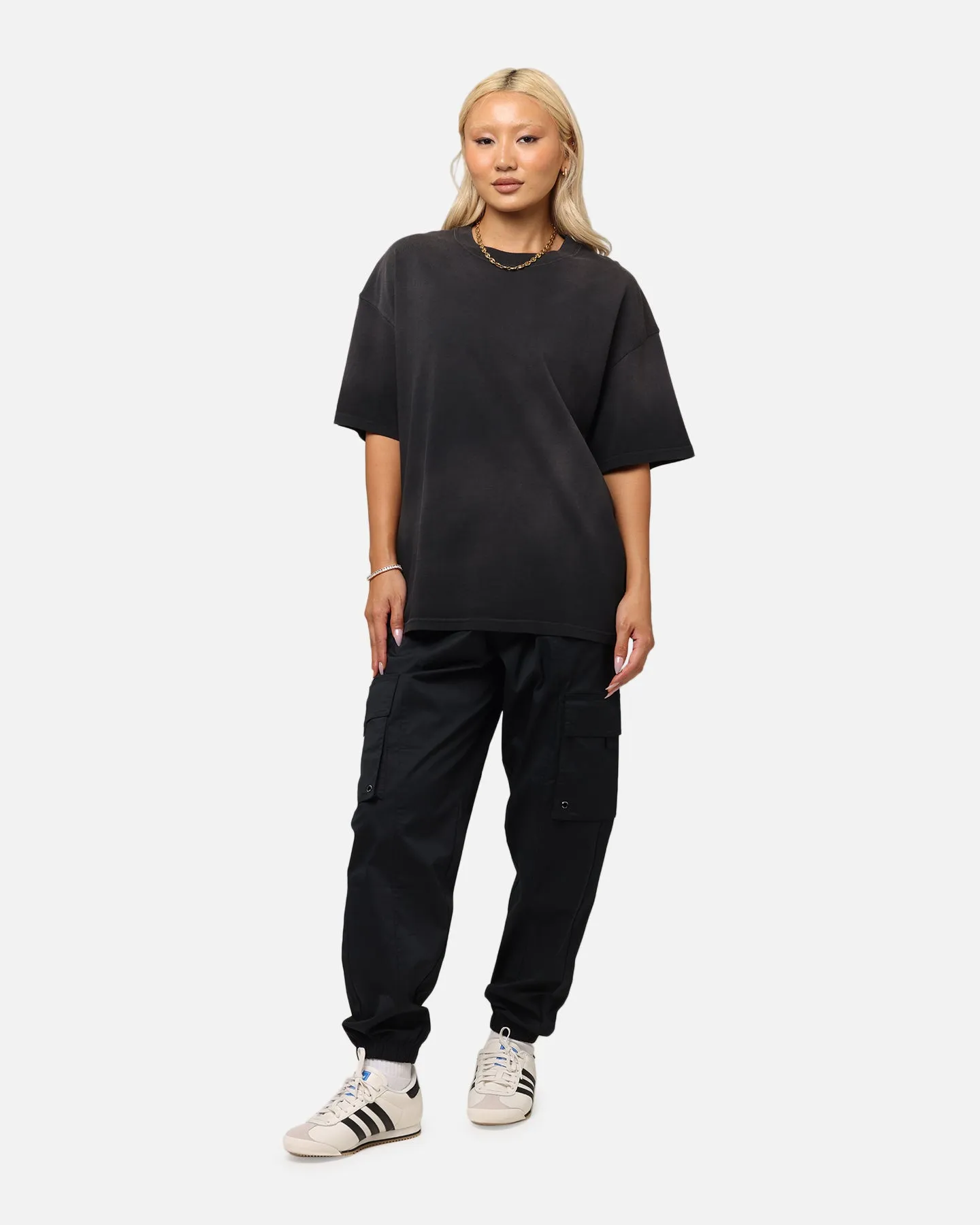 Culture Kings Sunfade T-Shirt Black Wash Simple Wear
