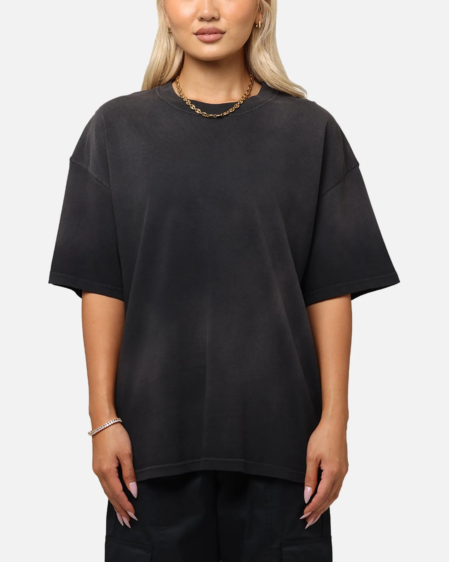 Culture Kings Sunfade T-Shirt Black Wash Holiday Comfort Style