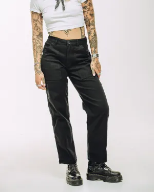 Service Fatigue Pants - Black Perfectly Fit Hidden Zip Pockets