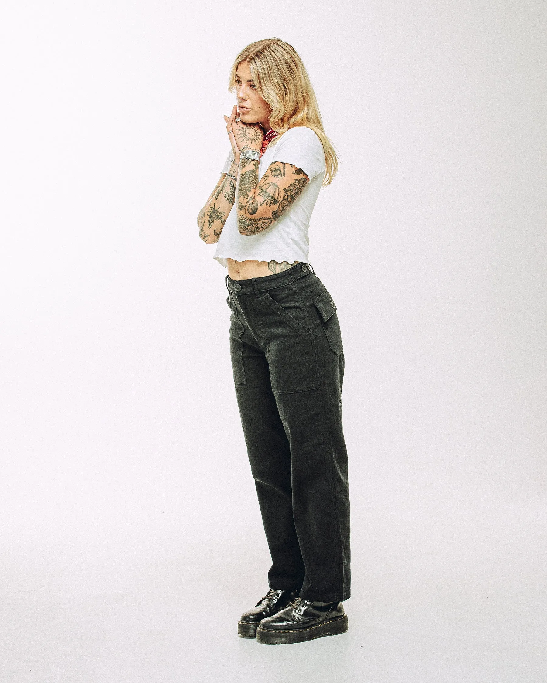 Service Fatigue Pants - Black No Chafe FlexibleMobilityDesign