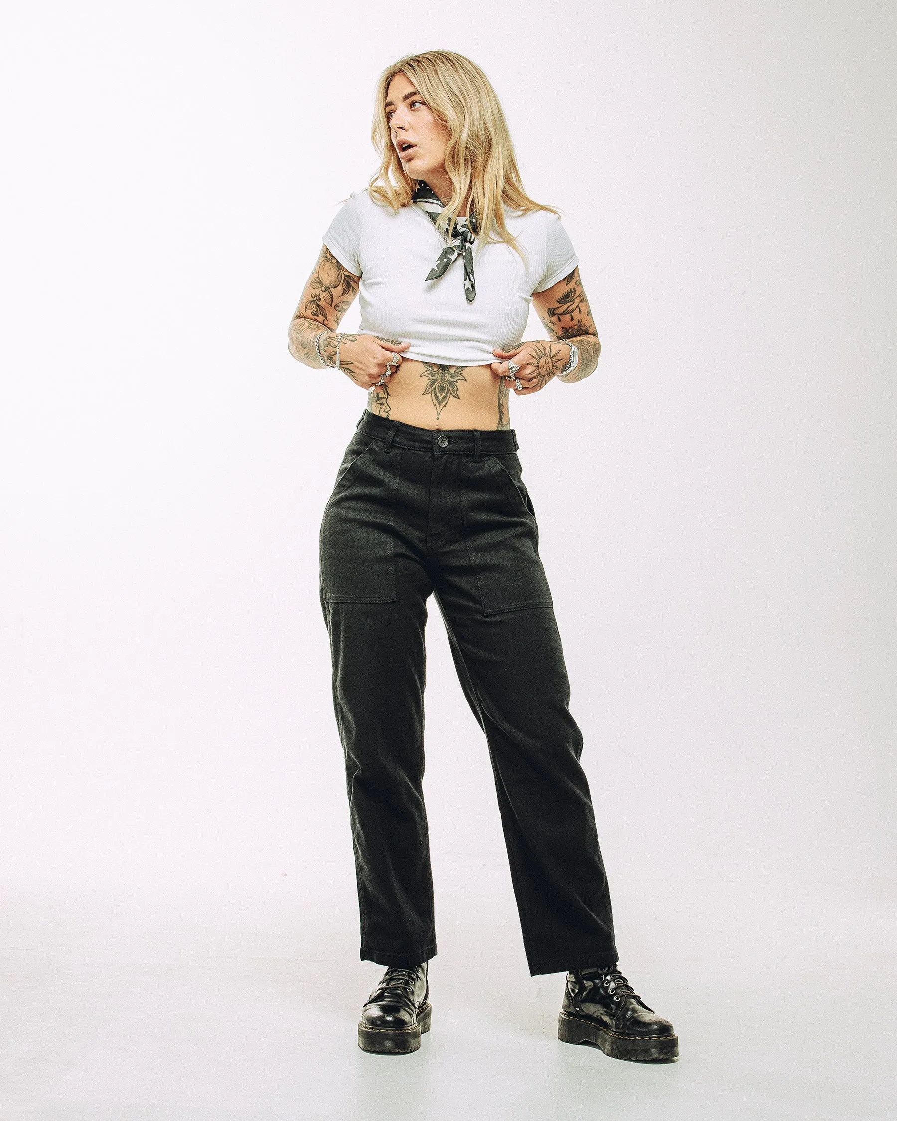 Service Fatigue Pants - Black Ultra Stretch