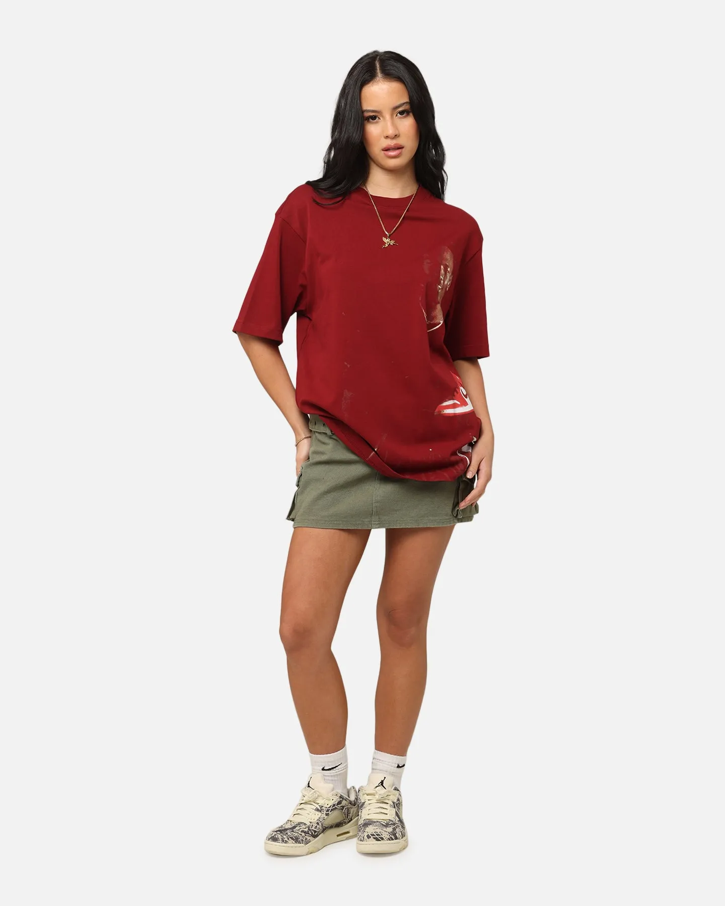 Stretch Fabric Technology Jordan Statement 1985 J Day Crewneck T-Shirt Gym Red