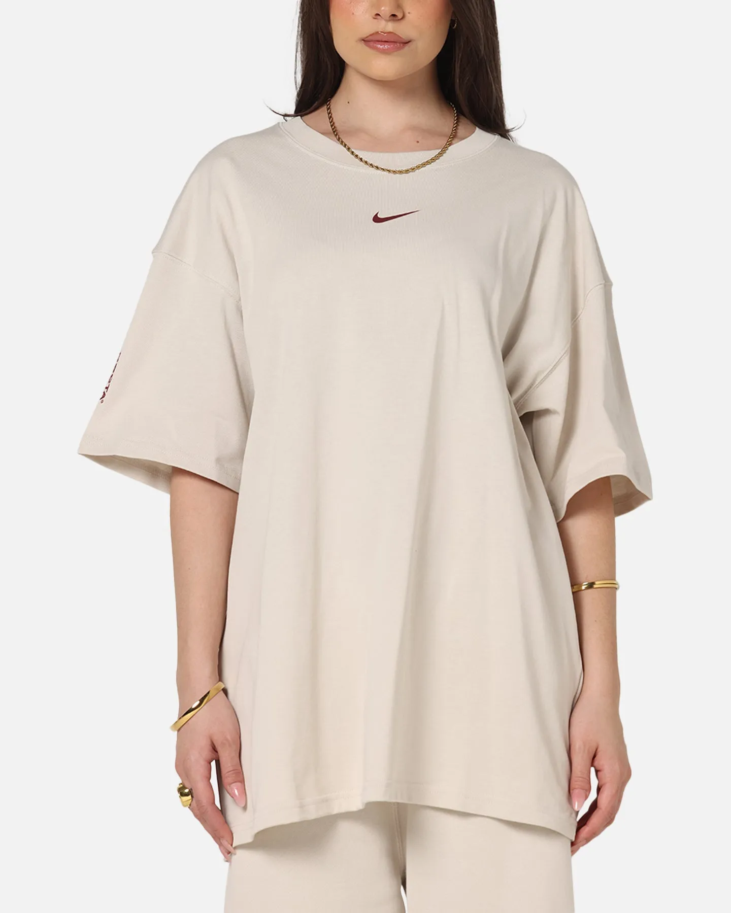 Nike Nocta CS T-Shirt Lt Orewood Brown Chic Cut Loose fitting comfort