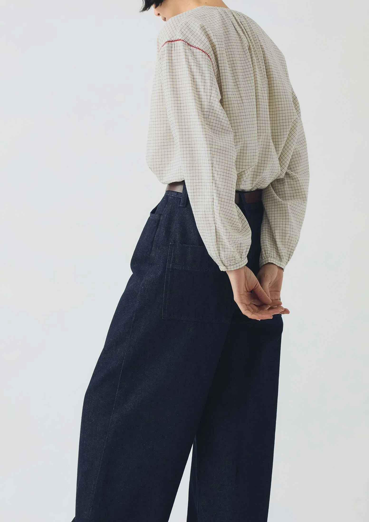 Wide Leg Denim Pants | Indigo Practical Wear