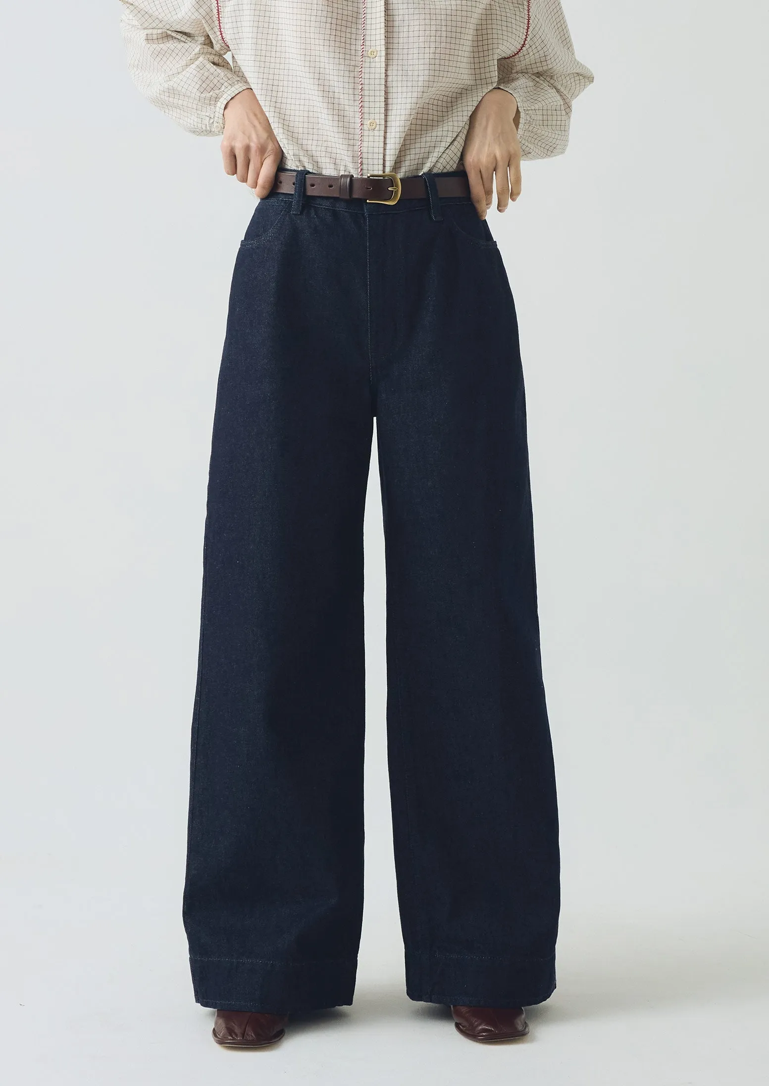 Outdoor activities Wide Leg Denim Pants | Indigo