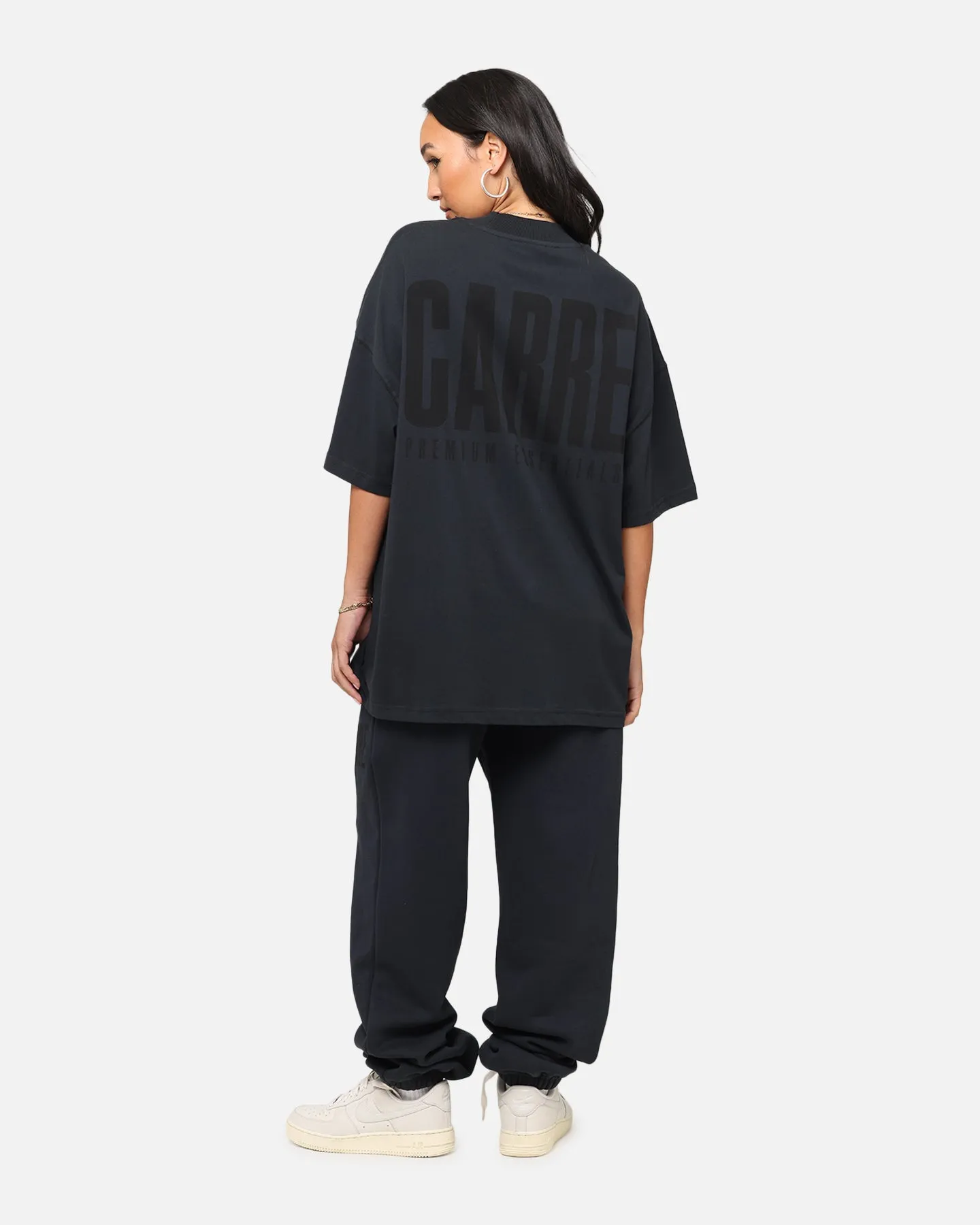 Carre Premium Essentials T-Shirt Steel/Black Moisture Management Fabric