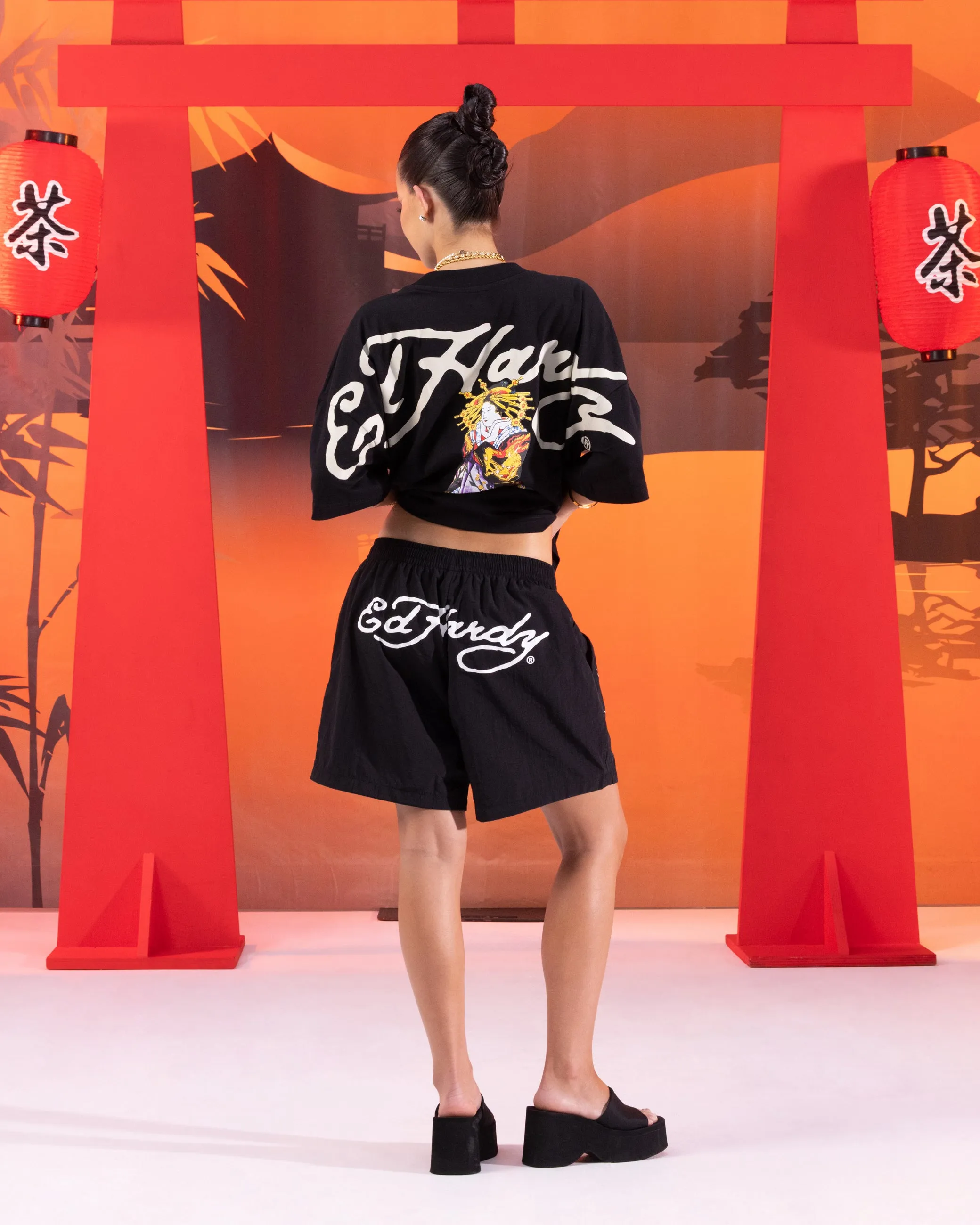 Ed Hardy Geisha T-Shirt Black All-Day Comfort Wear