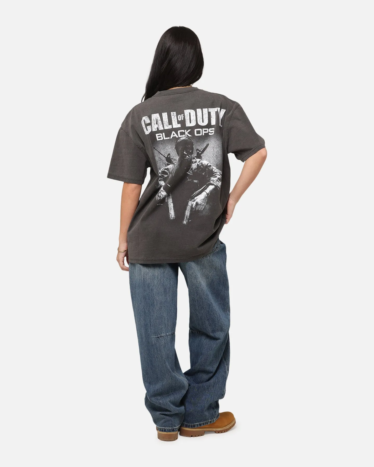 Goat Crew X Call Of Duty Black Ops Heavy T-Shirt Black Wash Cozy Feeling Cozy Vibes