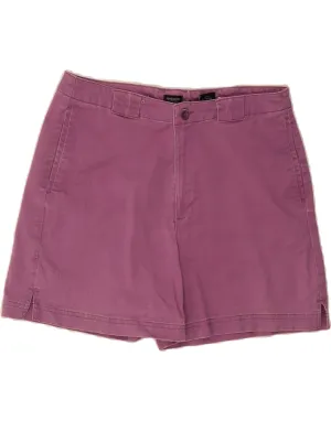 Performance Fit DOCKERS Womens Khakis High Waist Chino Shorts US 12 Large W32  Purple