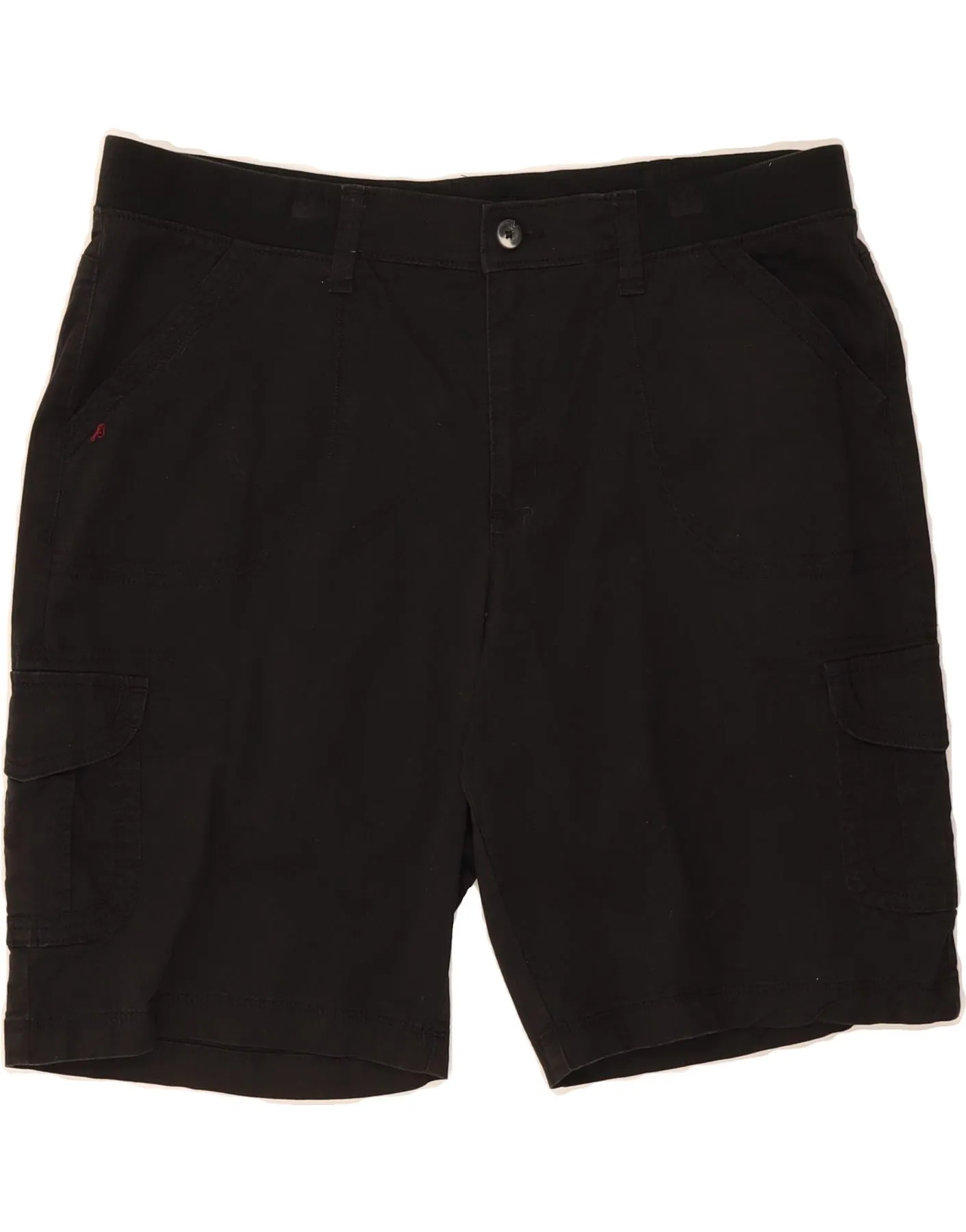 LEE Womens Relaxed Fit Cargo Shorts US 16 2XL W36  Black Cotton Warm Day