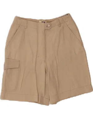 YESSICA Womens Cargo Shorts UK 10 Small W27  Beige Cotton Sport Ready Fit Stay Fresh