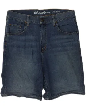 EDDIE BAUER Womens Boyfriend Mid Rise Denim Shorts US 10 Large W32  Blue Personalized