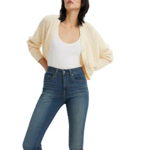 Levi's pantalone jeans da donna a vita alta a zampa Bootcut 187590121 blu Timeless Option Soft Date Night Street Fashion