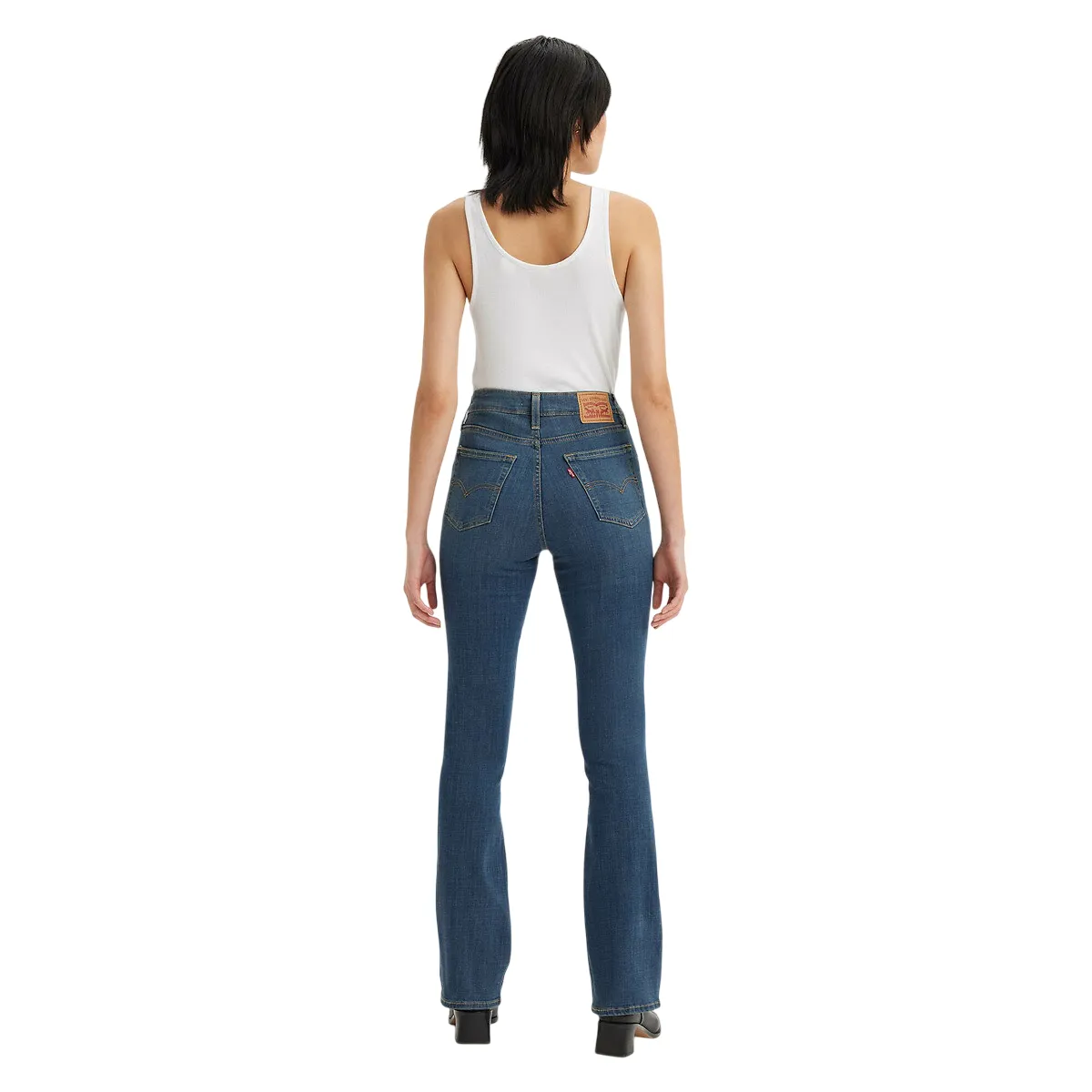 Levi's pantalone jeans da donna a vita alta a zampa Bootcut 187590121 blu Soft Aesthetic Party Look Classic Wear