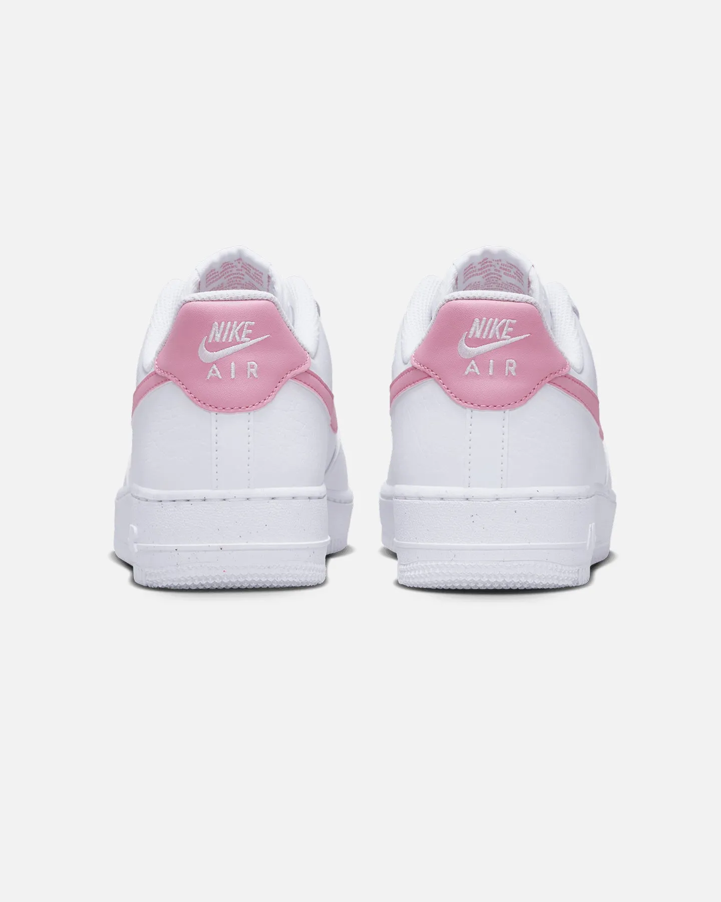 Nike Women's Air Force 1 '07 Next Nature White/Pink Easy Flow All Day Comfort Engineering