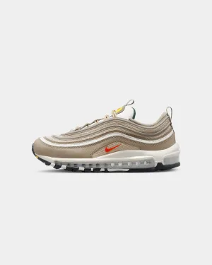 Nike Women's Air Max 97 SE Khaki/Picante Red/Sesame Sail Concert Mood Photo Glam