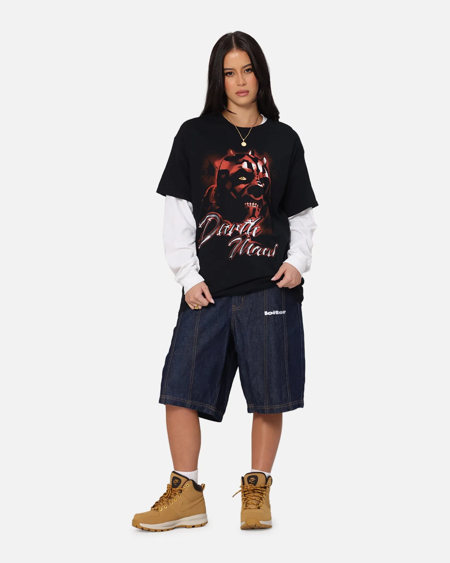 Stylish and Fun Goat Crew Star Wars Darth Maul Airbrush T-Shirt Black