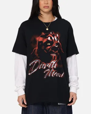 futuristic Goat Crew Star Wars Darth Maul Airbrush T-Shirt Black