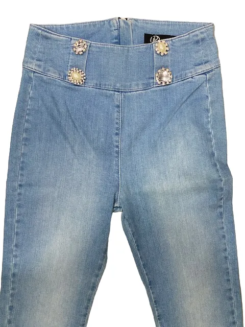 Relish Jeans Pantalode in jeans da donna a vita alta Chelline/a DP807135021 1799 blu Slim Sunny Vibes Festival Outfit Outfit Vibe
