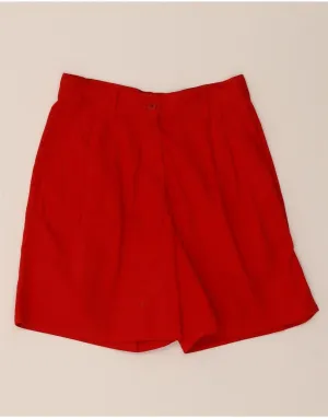 Cool Design Sport Wear BENETTON Womens Pegged Chino Shorts IT 42 Medium W26  Red Cotton