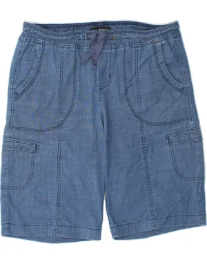 Flexible Wear LEE Womens Mid Rise Relaxed Fit Cargo Shorts W30 Medium Blue