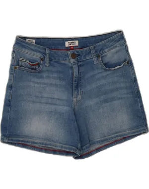 Motion Ready TOMMY HILFIGER Womens Mid Rise Denim Shorts W28 Medium Blue Cotton