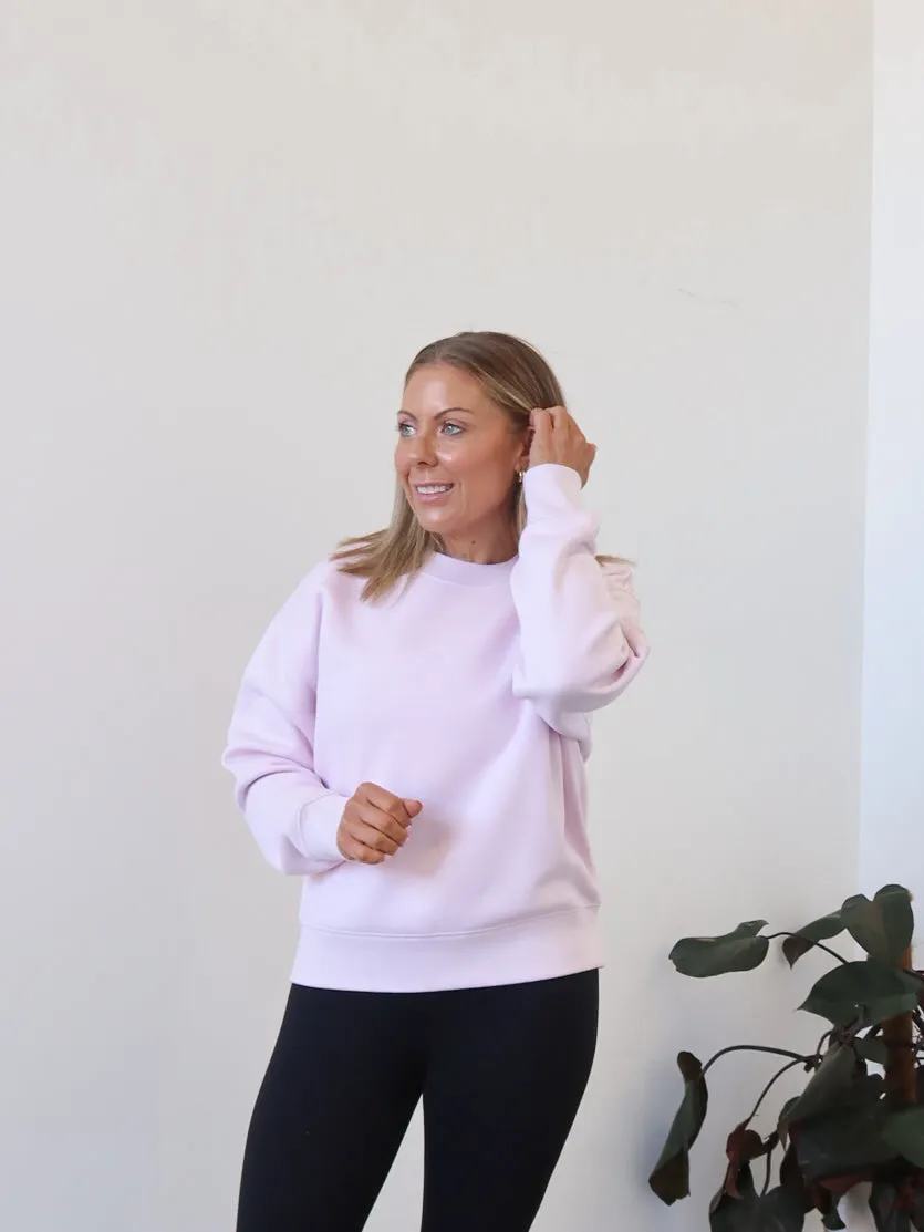 Gracie Relaxed Crew - Orchid Daily Apparel Thermal Insulation