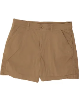 EDDIE BAUER Womens Chino Shorts US 14 XL W36  Beige Cotton Smooth Flatlock Seams High Elasticity Blend